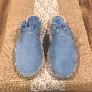 Kate Spade ‘Laila’ Blue Suede Espadrille 8M NWOT